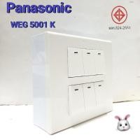 ราคา Panasonic พานาโซนิก 6 สวิตช์ไฟทางเดียวหน้ากาก 6 ช่องบล็อคติดผนัง 4 x 4 พร้อมจัดส่ง (17734932178)