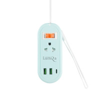 ราคา ปลั๊กไฟ รางปลั๊กไฟ ปลั๊กพ่วง ยี่ห้อ Lumira รุ่น LS 024 2U 2 ช่อง 2USB 1 Type C สายยาว 1 2 เมตร รองรับไฟ 2300 วัตต์ ประกัน 3 ปี by JSGadget (23295947137)