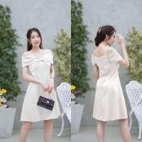 ราคา เดรสใส่ออกงาน สวยเรียบหรู เดรสไปงานแต่ง (19941544078)