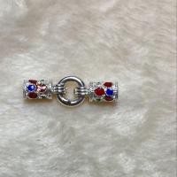 ราคา จุ้บเชือกเงินแท้ลงยาร้อนขนาดเชือก4มิลแบบประกอบสองชิ้น (20853608893)