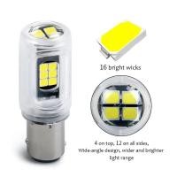 ราคา ใหม่ รุ่นอัพเกรด 2 ชิ้น รถจักรยานยนต์ กระพริบแฟลช 16ชิป ไฟเลี้ยวกระพริบแฟลช ไฟเลี้ยว LED กระพริบ Car Brake Lamps Tail Light (23277475135)