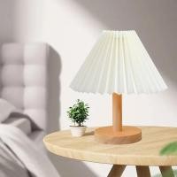 ราคา โคมไฟตั้งโต๊ะ led ไฟห้องนอน led โคมไฟหัวเตียง วินเทจ ไฟมินิมอล แบบจับจีบสําหรับตกแต่งห้องนอน (22361524145)