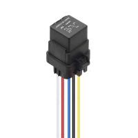 ราคา RDBO 12VDC 40A Waterproof Relay with Harness Socket Wires 5 Pin Relay JD2912 1Z 14VDC 40A 14VDC Automotive Relay (22189586402)