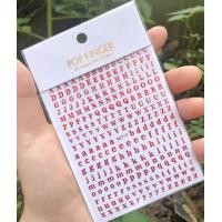 ราคา 26 3D ตัวอักษรตัวเลขภาษาอังกฤษศิลปะติดเล็บตัวเองสติ๊กเกอร์ตกแต่งคำเล็บเล็กติดดอกรอยสักสติ๊กเกอร์ตกแต่ง S (16727344022)