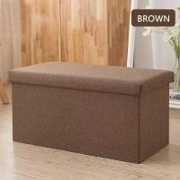 ราคา เก้าอี้สตูล สตูลใส่ของ เก้าอี้เก็บของ เก้าอี้สตูล สตูลนั่ง 50 30 30cm สตูลวางเท้า เก้าอี้เก็บของ กล่องเก็บของนั่งได้ ไม่ใช้งานพับเก็บได้ (11687100855)