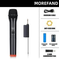 ราคา 2ไมค์ลอยแบบพกพา 50M ระยะทางรับ ไมค์ ลอย ไร้ สาย ไมโครโฟนไร้สาย UHF FM Cyclic ชาร์จไม่มีการรบกวน KTV karaoke ไมค์ไลฟ์สด เวทีวงดนตรีประสิทธิภาพใ (23268285211)