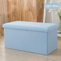 ราคา เก้าอี้สตูล สตูลใส่ของ เก้าอี้เก็บของ เก้าอี้สตูล สตูลนั่ง 50 30 30cm สตูลวางเท้า เก้าอี้เก็บของ กล่องเก็บของนั่งได้ ไม่ใช้งานพับเก็บได้ (11687100861)