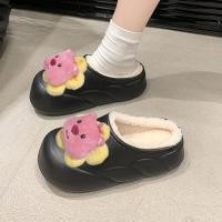 ราคา Qiaoqingyang รองเท้าผู้หญิง รองเท้าแตะผ้าฝ้ายขนบีเวอร์น่ารัก ใส่ในบ้าน ใส่ในบ้าน บวกกับรองเท้าผ้าฝ้ายกำมะหยี่อุ่นๆ (22973615141)