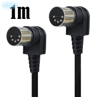 ราคา TENXI3 Double 90องศา Right Angle MIDI 5 PIN MALE TO MIDI 5Pin DIN plug CABLE ADAPTER (22585379760)