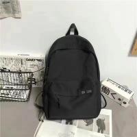 ราคา กระเป๋าเป้สะพายหลังผู้หญิง กระเป๋าไปโรงเรียน กันน้ำ ไนลอน สีดำ สไตล์น่ารัก สำหรับวัยรุ่น กระเป๋าใส่โน้ตบุ๊ก เดินทาง มีซิป กระเป๋าสะพายข้างผู้หญิง (23275452129)