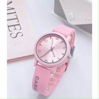 ราคา นาฬิกาผู้หญิง casio สายเรซิงสีพาสเทล น่ารักราคาถูกตั้งเวลาให้เเถมกล่อง (22778236891)