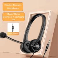 ราคา Noise Cancelling USB Headset Mute Function Call Center Headphone With Microphone For Computer (22283333283)