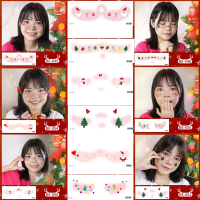 ราคา พร้อมส่งในไทย สติกเกอร์รอยสักชั่วคราว เทศกาลคริสต์มาส ลายการ์ตูนน่ารัก กันน้ํา สําหรับตกแต่งใบหน้า (23212870906)