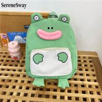 ราคา กระเป๋าเป้สะพายหลังลายกบน้อยน่ารักกระเป๋าเป้สะพายหลังความจุขนาดใหญ่สำหรับนักเรียนชายและหญิง (22541478070)