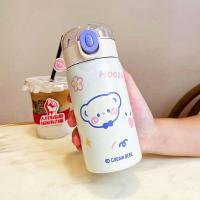 ราคา แก้วเก็บร้อน แก้วเก็บเย็น24ชมกระติกเก็บความร้อนสำหรับเด็ก 350 500ML พร้อมฟาง กระติกเก็บความร้อนป้องกันการตกแบบพกพา สำหรับเด็ก (22072047025)
