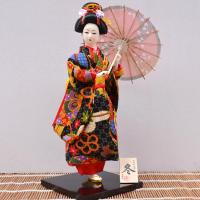 ราคา ตุ๊กตาเกอิชาญี่ปุ่น Yukata เด็กผู้หญิง รูปเครื่องประดับตกแต่งศิลปินญี่ปุ่น Handmade ตกแต่งบ้าน Tabletop ประติมากรรม (20062226508)