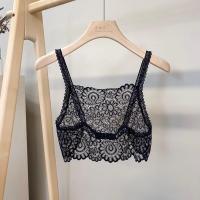 ราคา สายเดี่ยวเกาะอกแบบใหม่สำหรับผู้หญิงเสื้อชั้นในเกาะอกผ้าลูกไม้หลังสวยกันโป๊ปิดหน้าอกด้านหน้ากึ่งโปร่งแสงสำหรับผู้หญิงผ้าปิดหน้าอกเซ็กซี่ (21951874622)