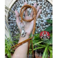 ราคา สายหนังวัวถัก สายถักคล้องกระเป๋าหนัง สายถักหนัง สายคล้องกระเป๋าสตางค์ สายคล้องกางเกง หนังแท้100 ความยาว55 60cm (11230317706)