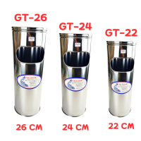 ราคา ถังขยะสแตนเลสฝาข้าง พร้อมที่เขี่ยบุหรี่ GG (22851935547)