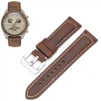 ราคา สายหนัง20มม สำหรับ Omega แบบนาฬิกาดวงจันทร์กำไลข้อมือหนังวัวแนววินเทจ20 22 24 26มม สายนาฬิกาปล่อยแบบเร็ว (20877750082)