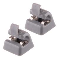 ราคา 12681000127101 2ชิ้นสีเทาบังแดดตะขอคลิปผู้ถือเหมาะสำหรับ Benz W201 W123 W124 W126 (21179953939)