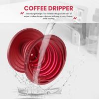 ราคา Collapsible Camp Pour over Coffee Dripper for Camp Reusable Silicone Coffee Filter Holder for Home Kitchen (20498265338)