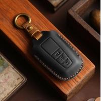 ราคา ซองหนังแท้ ใส่กุญแจรีโมทรถยนต์ รุ่นหนังกลับ Toyota Hilux RevoCrossFortunerRocco Smat Key 3 ปุ่ม (16831198924)