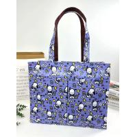 ราคา กระเป๋าผ้าเคลือบกันน้ำ A4 ทรงนอน สะพายไหล่ ขนาด 14 ใส่เอกสาร ใส่แฟ้มได้ จุมากๆ (23187954479)