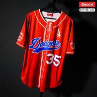 ราคา ส่งจากไทย เสื้อกีฬา Oversize เบสบอล Dodgers 35 (16642596964)
