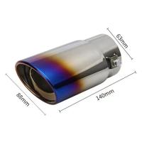 ราคา ปลายท่อสแตนเลส ฝาครอบปลายท่อไอเสียรถยนต์ ปลายท่อสแตนเลสแต่ง ปลายท่อแต่ง แบบขันน็อต สำหรับท่อไอเสียรถยนต์ งอ 45 องศา (23304625820)