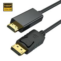 ราคา สาย DP to HD 4K 1080P Gold Plated DisplayPort to HD HDTV Cable 1 8M 3 0M สายสัญญาณ DisplayPort male to HD male Cable (14858187208)