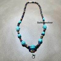 ราคา สร้อยคอลูกปัดโบราณ ลูกปัดสวยงาม ลูกปัดหลากสี หินลูกปัดทราวดี (22805476936)