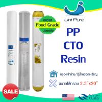 ราคา ไส้กรองน้ำ 3 ขั้นตอน PP CTO Carbon Resin 20 นิ้ว Lambda ตู้น้ำหยอดเหรียญ ไส้กรองน้ำดื่ม ไส้กรองตู้น้ำ pett Uni pure (22851871709)