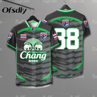 ราคา OFSDIY 2568 เสื้อฟุตบอลทีมไทยชายเสื้อยืดไทยชายเสื้อทีมชาติชุดหลวมขนาดใหญ่เจอร์ซีย์เสื้อยืดคอวีระบายอากาศได้ (23168228376)