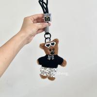 ราคา CHEF MADE ถั่ว หมี ตุ๊กตาตุ๊กตา น่ารัก ผูกโบว์ กางเกงลายจุด หมี เครื่องประดับกระเป๋า พวงกุญแจ (22293533270)