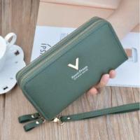 ราคา กระเป๋าสตางค์ใบยาว2ซิป ปักอักษร V (22032520673)
