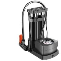 ราคา จัดส่งจากกรุงเทพ ที่สูบลมจักรยาน ที่สูบลมมอเตอร์ไซต์ ที่สูบลมแบบเท้าเหยียบ พร้อม เกจจ์วัด ค่าแรงดัน Mini Foot Pump ปั้มลมมินิ ปั้มลมเท้าเหยียบ ปั๊มลม ล้อจักรยาน จักรยานเสือหมอบ ลูกบอล แบบเหยียบ ตัวเล 