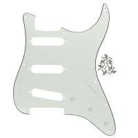 ราคา Fleor 1ชิ้น ST SSS รอยขีดข่วนแผ้น pickguard กีตาร์ไฟฟ้าและสกรูสำหรับชิ้นส่วนกีตาร์11หลุมมี4สีให้เลือก (23024419631)