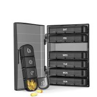 ราคา กล่องใส่ยา pill box กล่องใส่ยาพกพา ตลับยา 28 กริด ภาชนะใส่ยา pill organizer ตลับยาพกพา7วัน กระเป๋าเก็บยาTravel Pill Case (22434083860)