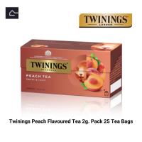 ราคา ทไวนิงส์ ชา รสพีช ชนิดซอง 2 กรัม แพ็ค 25 ซอง Twinings Peach Flavoured Tea 2 g Pack 25 Tea Bags BBE 26 03 2027 (21695329038)
