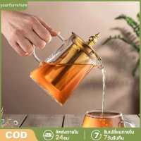 ราคา แก้วกาชงชา ตัวกรองสแตนเลส ก้นออกแบบเป็นเหลี่ยม ไลฟ์สไตล์เม็กซิโก Glass teapot (21731519726)