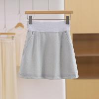 ราคา กระโปรงทรงเอเอวสูง ทรงเข้ารูป สีพื้น แฟชั่นฤดูใบไม้ร่วง 2024 สำหรับผู้หญิง กระโปรงทรงเอเข้ารูปสไตล์ลำลอง ระบายอากาศได้ดี (22893466296)