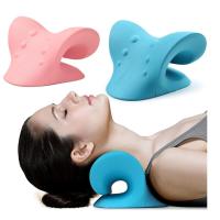 ราคา หมอนนวดคอ ไหล่ ผ่อนคลายส่วนคอหมอนกดจุด Neck and Shoulder Relaxer Relief and Cervical Spine Alignment Chiropractic Pillow Neck Stretcher (18745064128)