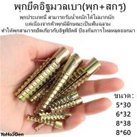 ราคา พุกอิฐมวลเบา พุกยึดอิฐมวลเบา พุกสำหรับอิฐมวลเบา ราคาต่อ 1 ชุด พุก สกรู ขนาด 5 30 6 32 8 38 8 60 (19498138433)