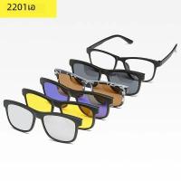 ราคา 6ใน1ที่กำหนดเองผู้ชายผู้หญิง Polarized Optical แม่เหล็กแว่นตากันแดดคลิปแม่เหล็กคลิปบนแว่นตากันแดด Polaroid Clip On Sun กรอบแก้ว (23173787257)