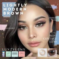 ราคา คอนแทคเลนส์ Lightly Modern Brown Gray Luxzylens ขนาดมินิ ขายดี (18485012423)