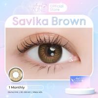 ราคา Angel Zone คอนแทคเลนส์ รุ่น Savika Brown14 2 รองรับสายตาปกติและค่าสายตาสั้น 0 50 ถึง 10 00 (23187543587)