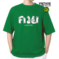 ราคา เสื้อยืดลายแมวกวนๆ เสื้อทาสแมว สกรีนลายแฟชั่นแมวน่ารักๆ ผ้าCOTTON100 (22435597175)