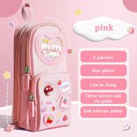 ราคา กล่องใส่ดินสอนักเรียน 3 ชั้น 6 ช่อง กระเป๋าใส่ปากกา กระเป๋าดินสอ กล่องดินสอ กล่องเครื่องเขียน ประเภทกระเป๋านักเรียนน่ารั (23181581364)