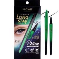 ราคา น้องฉัตร อายไลน์เนอร์ บราวอิท ออโรร่า ลอง สเตย์ อายไลเนอร์ Browit Aurora Long Stay Eyeliner 2 สีให้เลือก (22488386897)